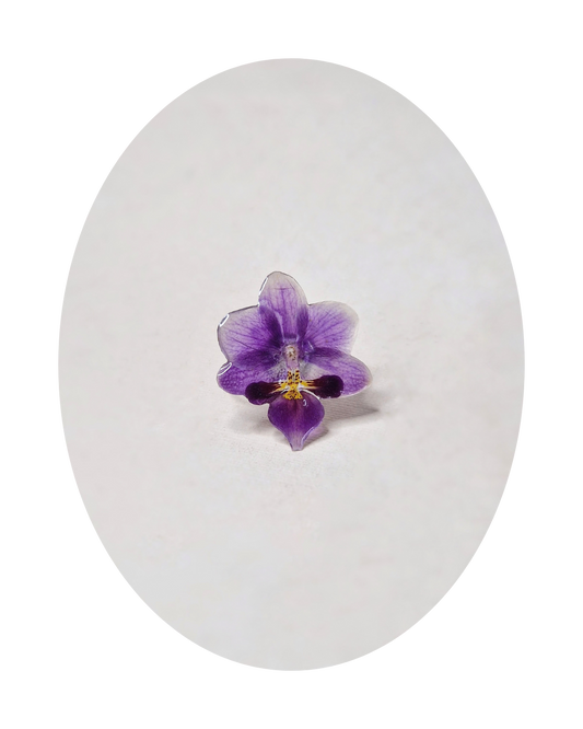 Orchidée violette - Bague