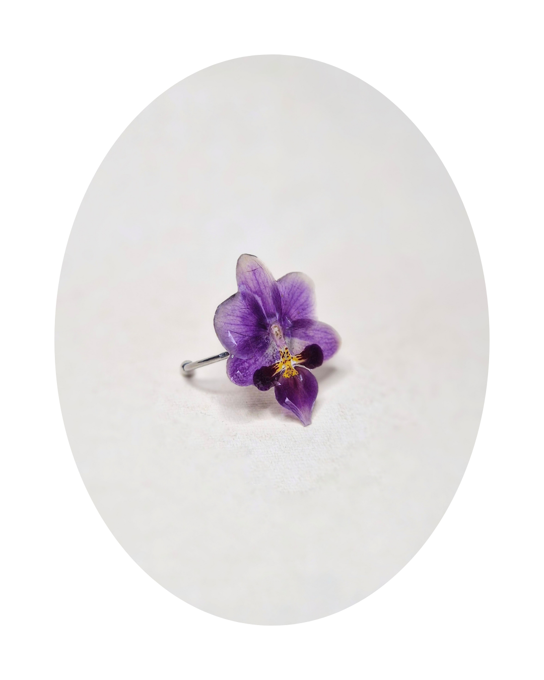 Orchidée violette - Bague